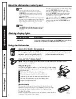 Preview for 6 page of GE Triton XL EDW4000 Owner'S Manual