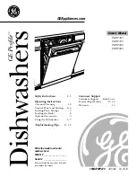 Preview for 1 page of GE Triton XL PDW7300 series Owner'S Manual