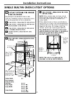 Предварительный просмотр 4 страницы GE Trivection JT930 Installation Instructions Manual