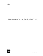 Preview for 1 page of GE TruVision NVR 40 User Manual