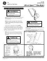 Preview for 1 page of GE Ultra Sport GEH-5897 Instructions Manual