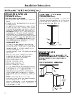 Preview for 10 page of GE UNC15NJ-II Owner'S Manual And Installation Instructions