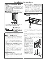 Preview for 10 page of GE Unitized Electric Washer/Dryer Installation Instructions Manual