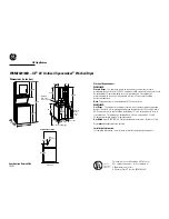 GE Unitized Spacemaker WSM2480DWW Dimension Manual preview