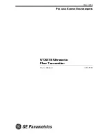 GE UTX878 Ultrasonic User Manual preview