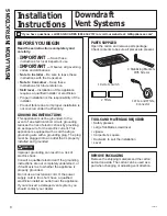 Preview for 8 page of GE UVB30 Owner'S Manual And Installation Instructions