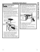 Preview for 17 page of GE UVB30 Owner'S Manual And Installation Instructions