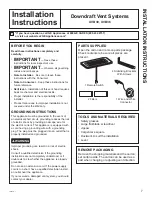 Preview for 7 page of GE UVB30 Owner'S Manual & Installation Instructions