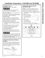 Preview for 15 page of GE UVC9420 Owner'S Manual & Installation Instructions