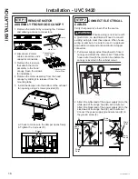 Preview for 16 page of GE UVC9420 Owner'S Manual & Installation Instructions