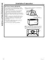 Preview for 10 page of GE UVC9480 Owner'S Manual & Installation Instructions