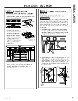 Preview for 15 page of GE UVC9480 Owner'S Manual & Installation Instructions