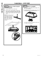 Preview for 16 page of GE UVC9480 Owner'S Manual & Installation Instructions