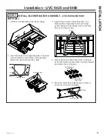 Preview for 19 page of GE UVC9480 Owner'S Manual & Installation Instructions