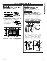 Preview for 41 page of GE UVC9480 Owner'S Manual & Installation Instructions