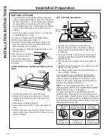 Предварительный просмотр 12 страницы GE UVD6301S Owner'S Manual & Installation Instructions