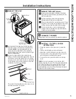 Предварительный просмотр 15 страницы GE UVD6301S Owner'S Manual & Installation Instructions