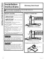 Preview for 8 page of GE UVW7301 Owner'S Manual & Installation Instructions