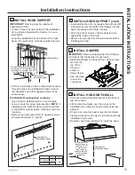 Preview for 17 page of GE UVW8304 Owner'S Manual And Installation Instructions