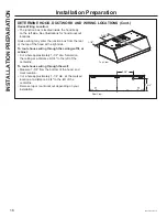 Предварительный просмотр 16 страницы GE UVW8364 Owner'S Manual & Installation Instructions