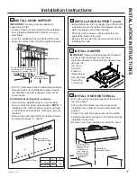 Предварительный просмотр 17 страницы GE UVW8364 Owner'S Manual & Installation Instructions