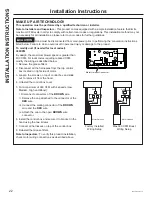 Предварительный просмотр 22 страницы GE UVW8364 Owner'S Manual & Installation Instructions