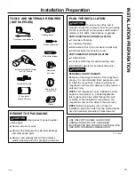 Preview for 11 page of GE UVW9301 Owner'S Manual & Installation Manual