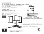 GE UVW9361BL Dimensions And Installation Information preview