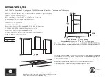 Предварительный просмотр 1 страницы GE UVW9361SLSS Dimensions And Installation Information