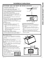 Preview for 17 page of GE UVW9364 Owner'S Manual & Installation Instructions