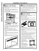 Preview for 18 page of GE UVW9364 Owner'S Manual & Installation Instructions