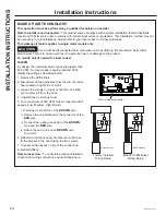 Preview for 24 page of GE UVW9364 Owner'S Manual & Installation Instructions