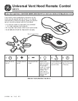 GE UXRC70 Quick Start Manual предпросмотр