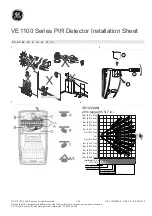 Предварительный просмотр 1 страницы GE VE1100 Series Installation Sheet