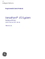 Preview for 1 page of GE VersaPoint IC220PB001 User Manual