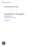 GE VersaPoint IC220PB001 User Manual preview