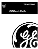 Preview for 1 page of GE VG2040 User Manual