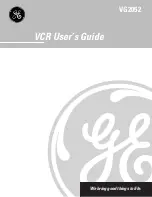 GE VG2052 User Manual preview