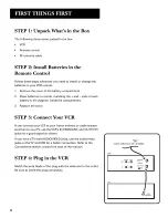 Предварительный просмотр 6 страницы GE VG2063 User Manual