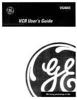 GE VG4043 User Manual предпросмотр