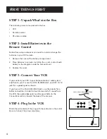 Preview for 6 page of GE VG4241 User Manual