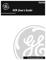 Preview for 1 page of GE VG4256 User Manual