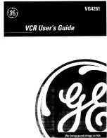 Preview for 1 page of GE VG4261 User Manual