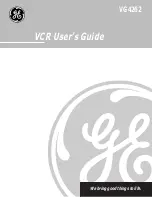 Preview for 1 page of GE VG4262 User Manual