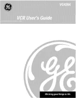 GE VG4264 User Manual preview