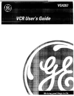 GE VG4267 User Manual preview