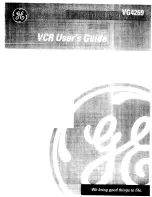 GE VG4269 User Manual предпросмотр