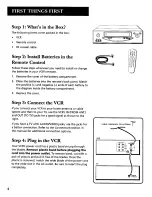 Preview for 6 page of GE VG4270 User Manual