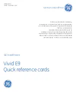 GE Vivid E9 Quick Reference Cards preview