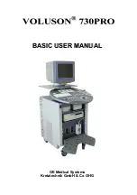 GE Voluson 730Pro Basic User Manual preview